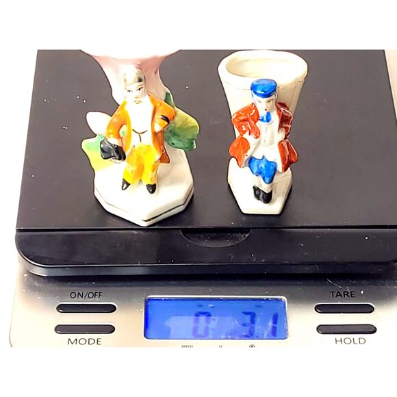 1940s Vintage Hand Painted Porcelain Dancing Vases Men Made in Occupied Japan - Picture 4 of 11